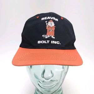 Vintage 90's Beaver Bolt Inc. Adjustable Snapback Hat Cap Oregon State Color Way